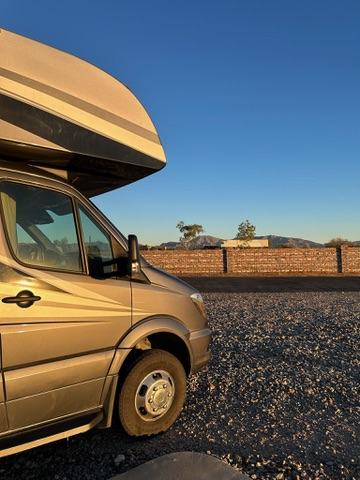 Camper van at the resort