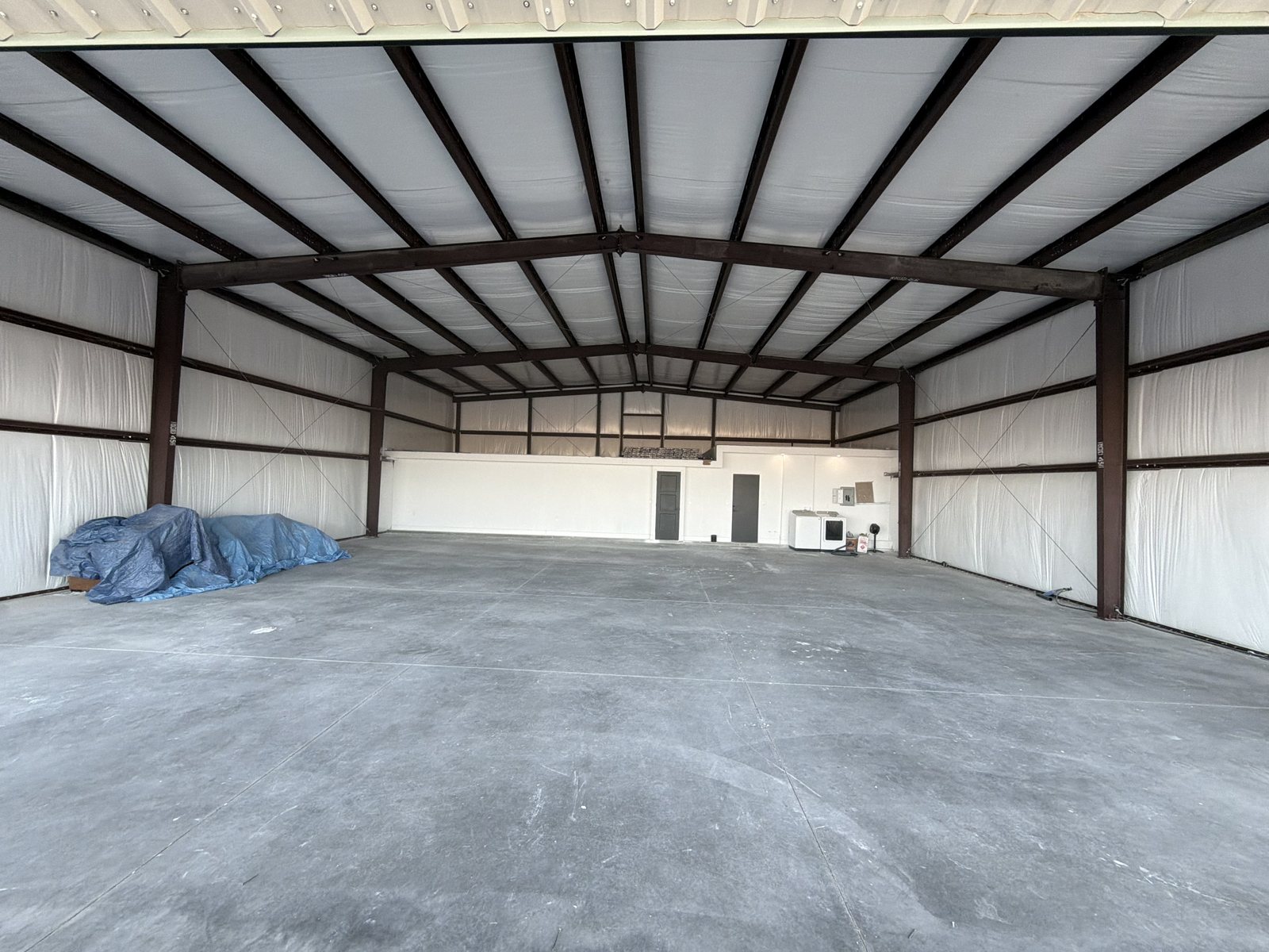 Open hangar interior