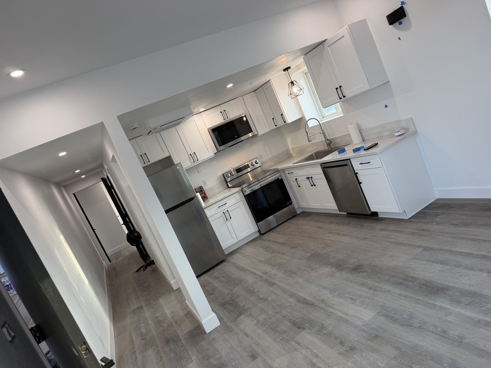 Kitchen with stainless appliances