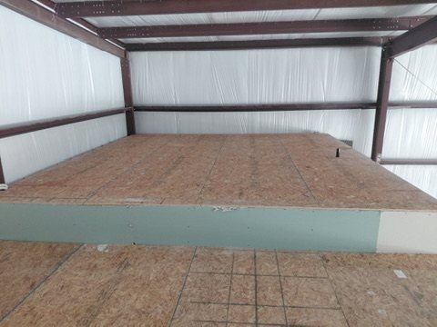 Roof deck from the hangar floor